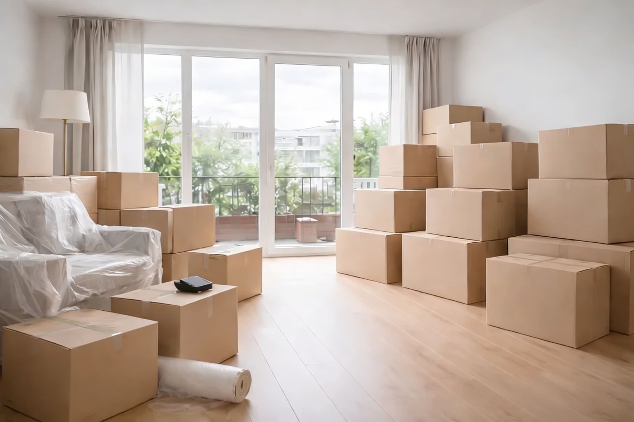 Wohnung während der Entrümpelung von Besa Dienstleistungen in Berlin